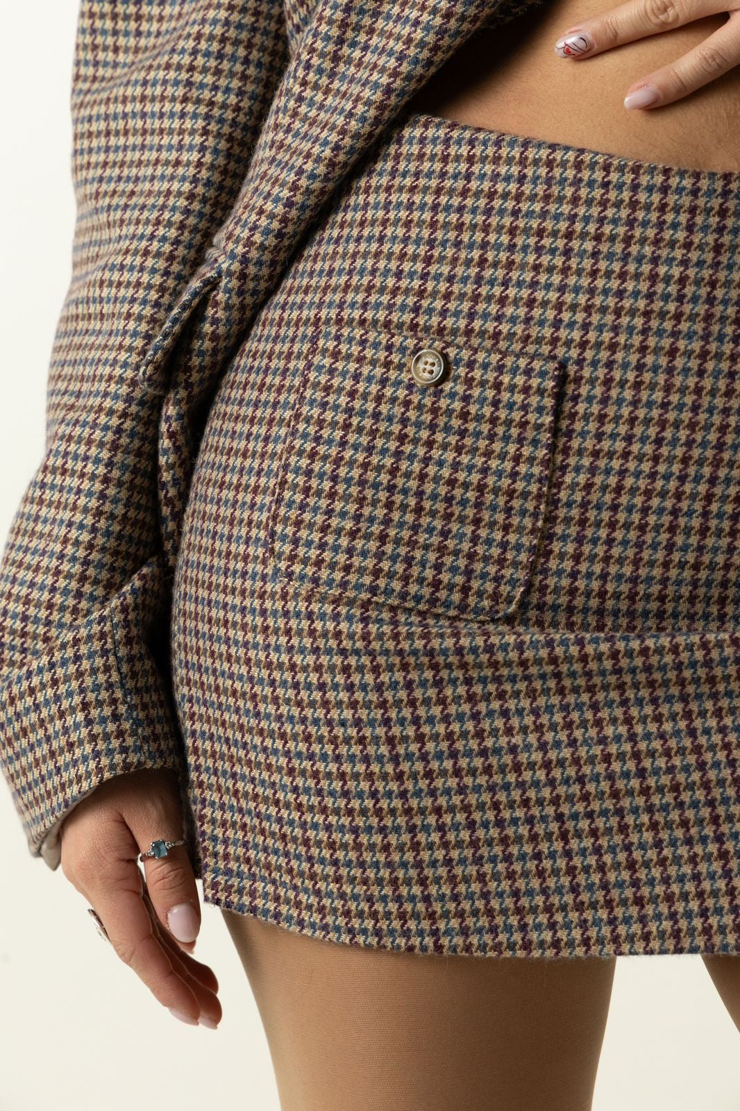 Tweed elegance skort