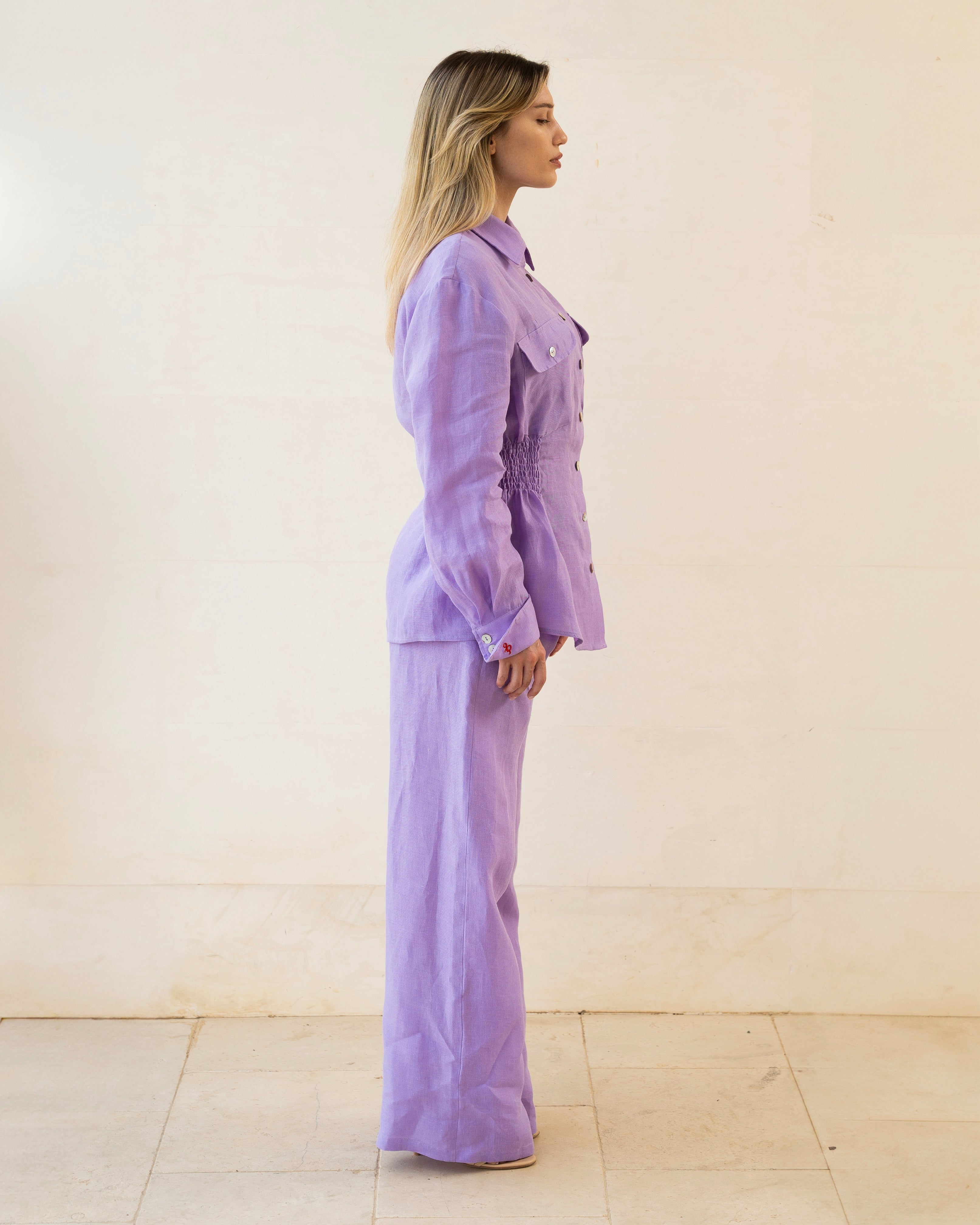 Violet Dust linen set