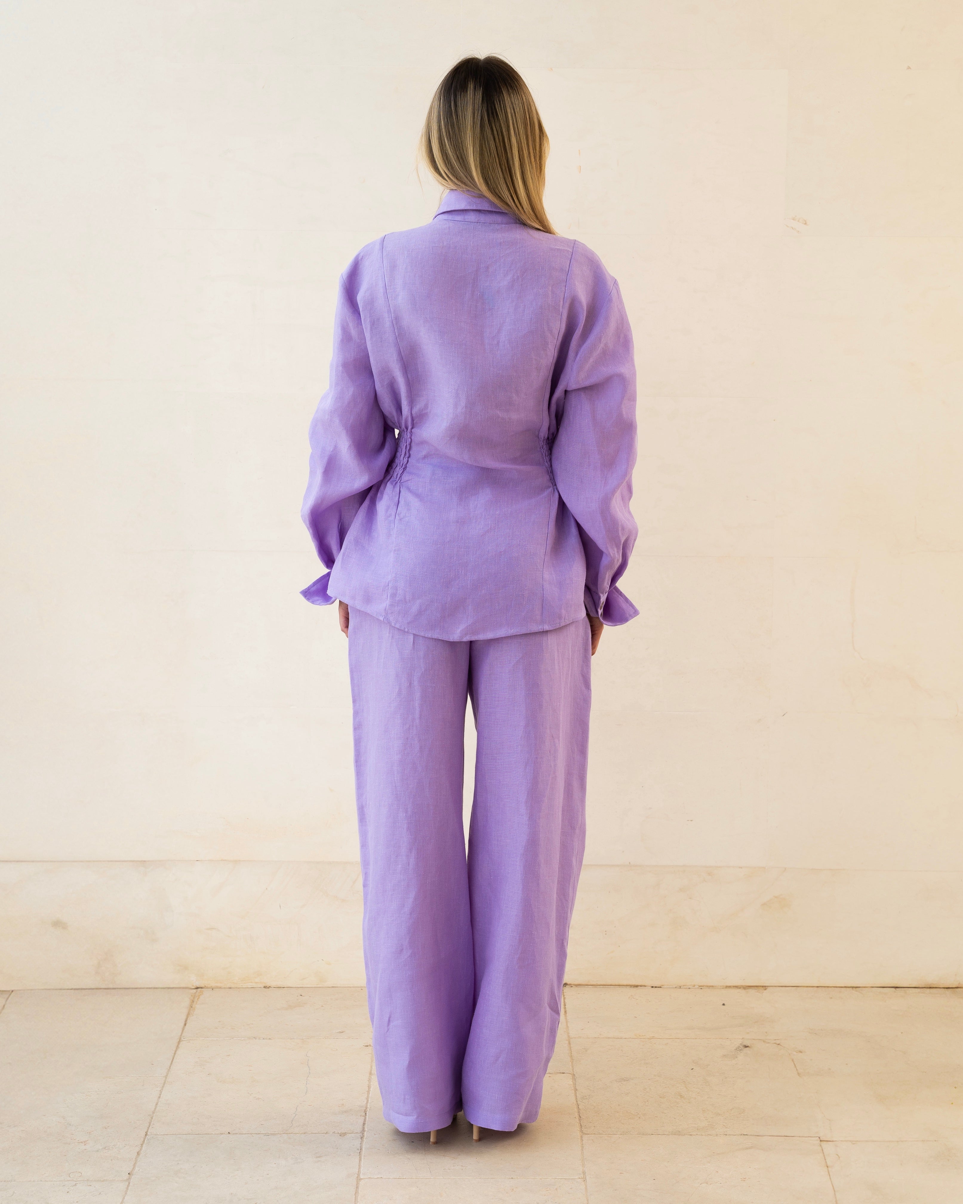 Violet Dust linen set