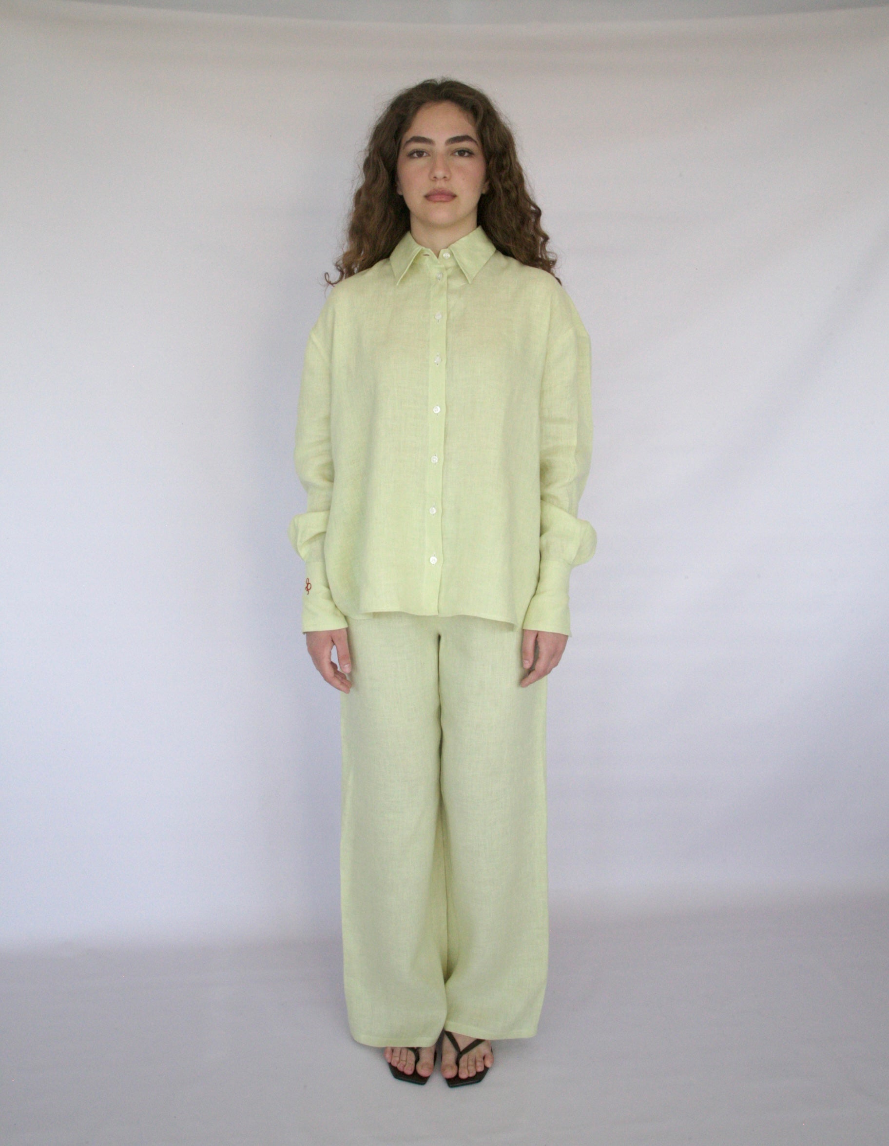 Mint Breeze Linen Set