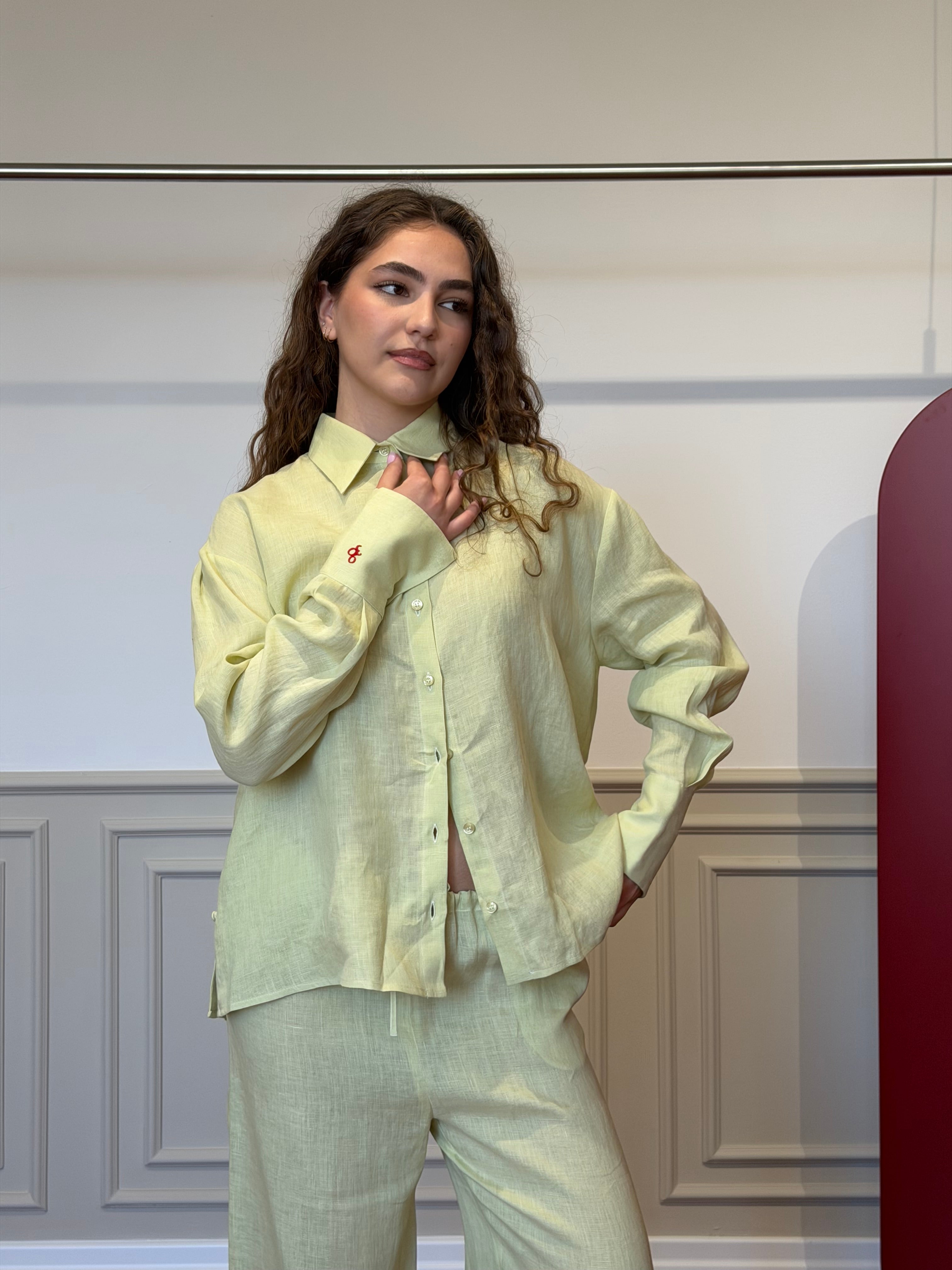 Mint Breeze Linen Set