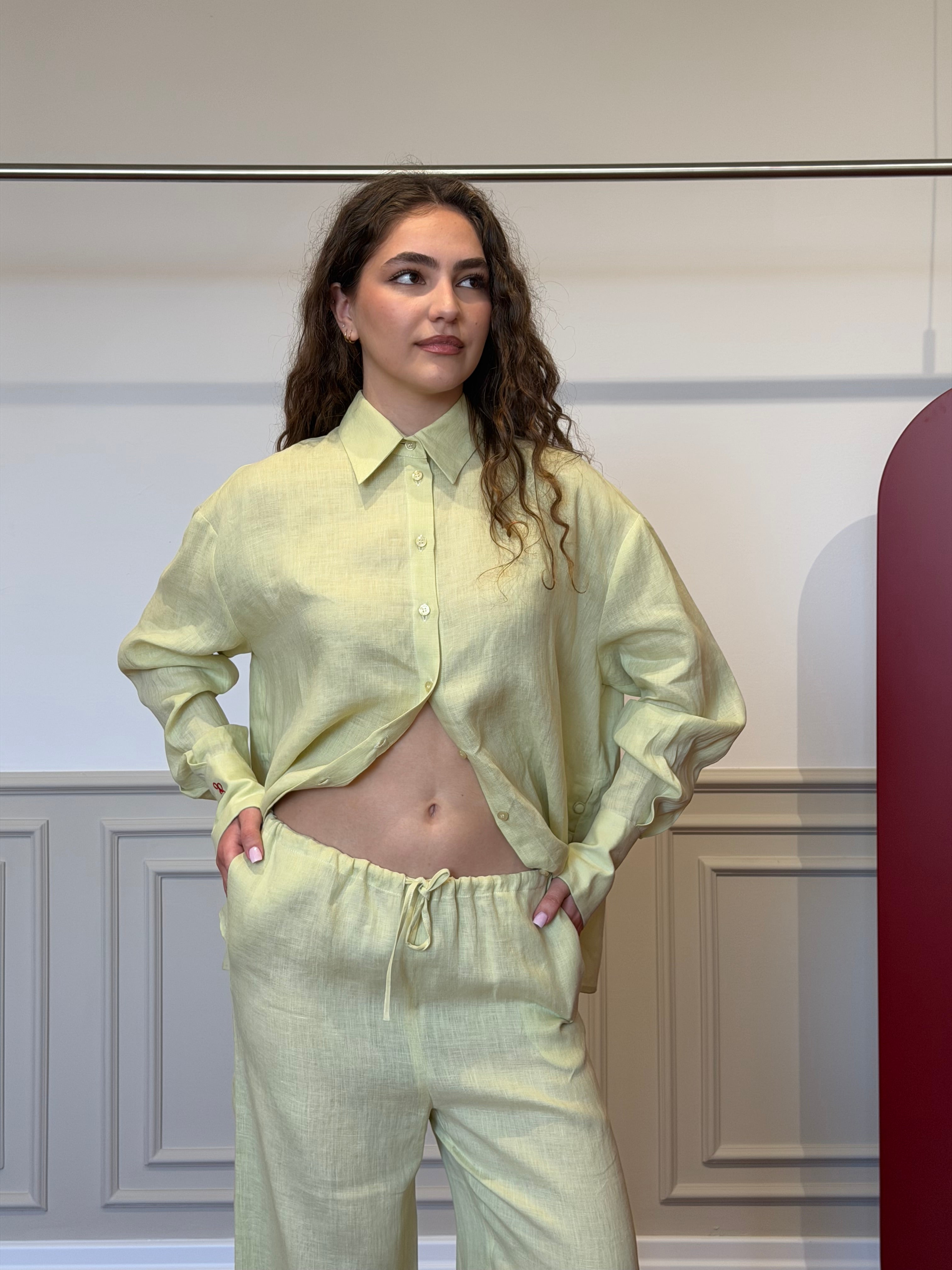 Mint Breeze Linen Set