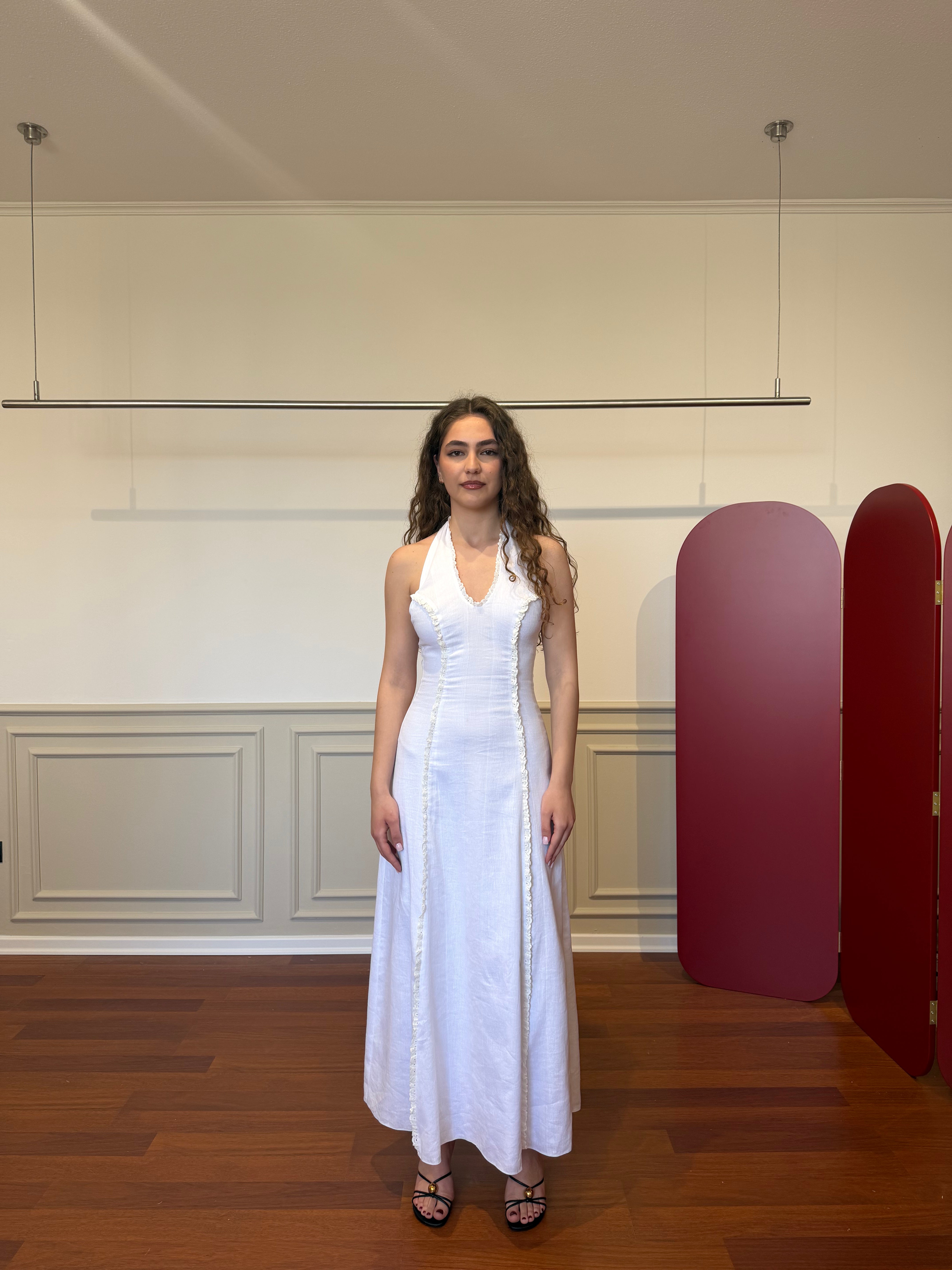 Ethereal Musa linen dress