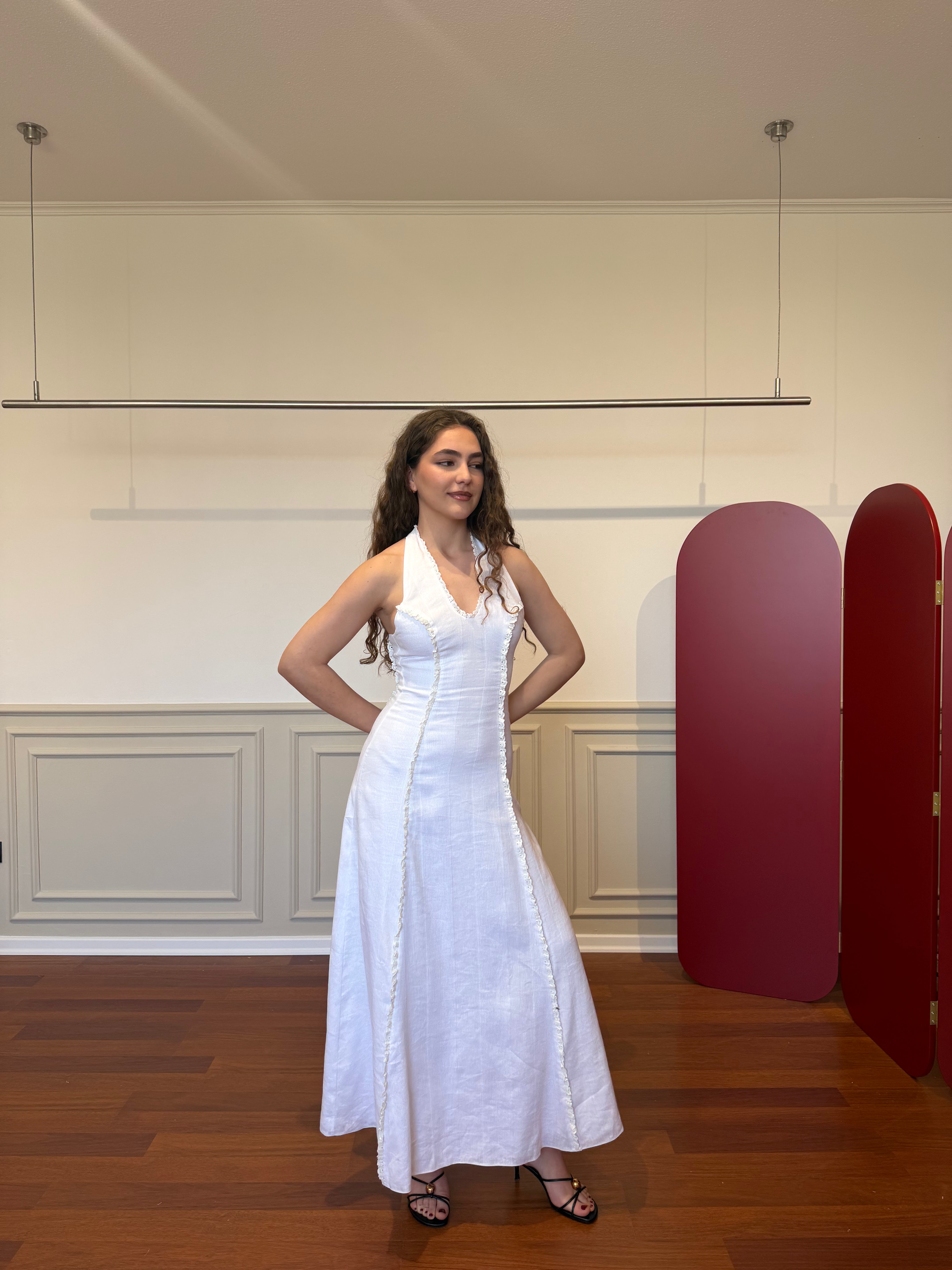 Ethereal Musa linen dress