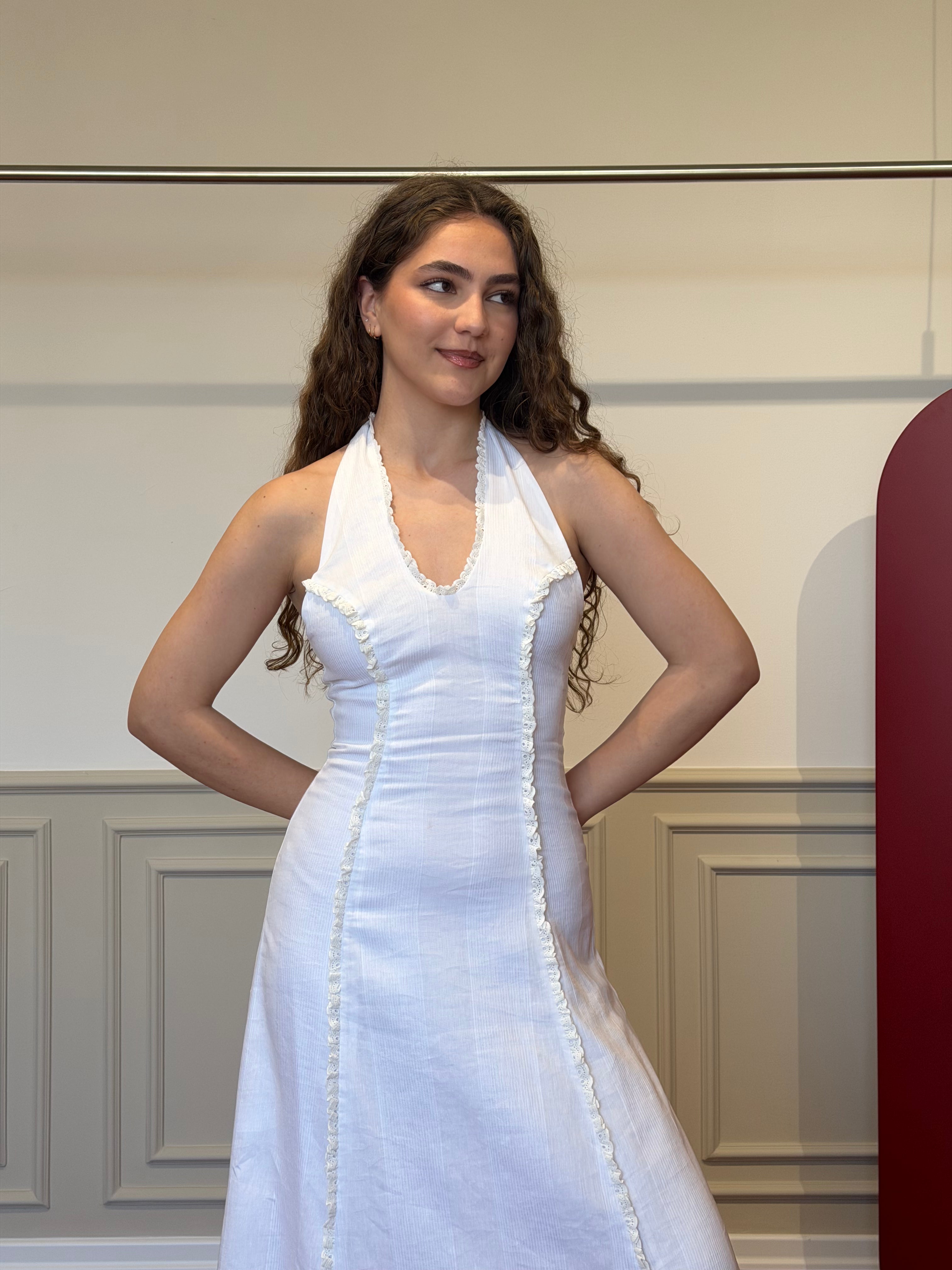 Ethereal Musa linen dress