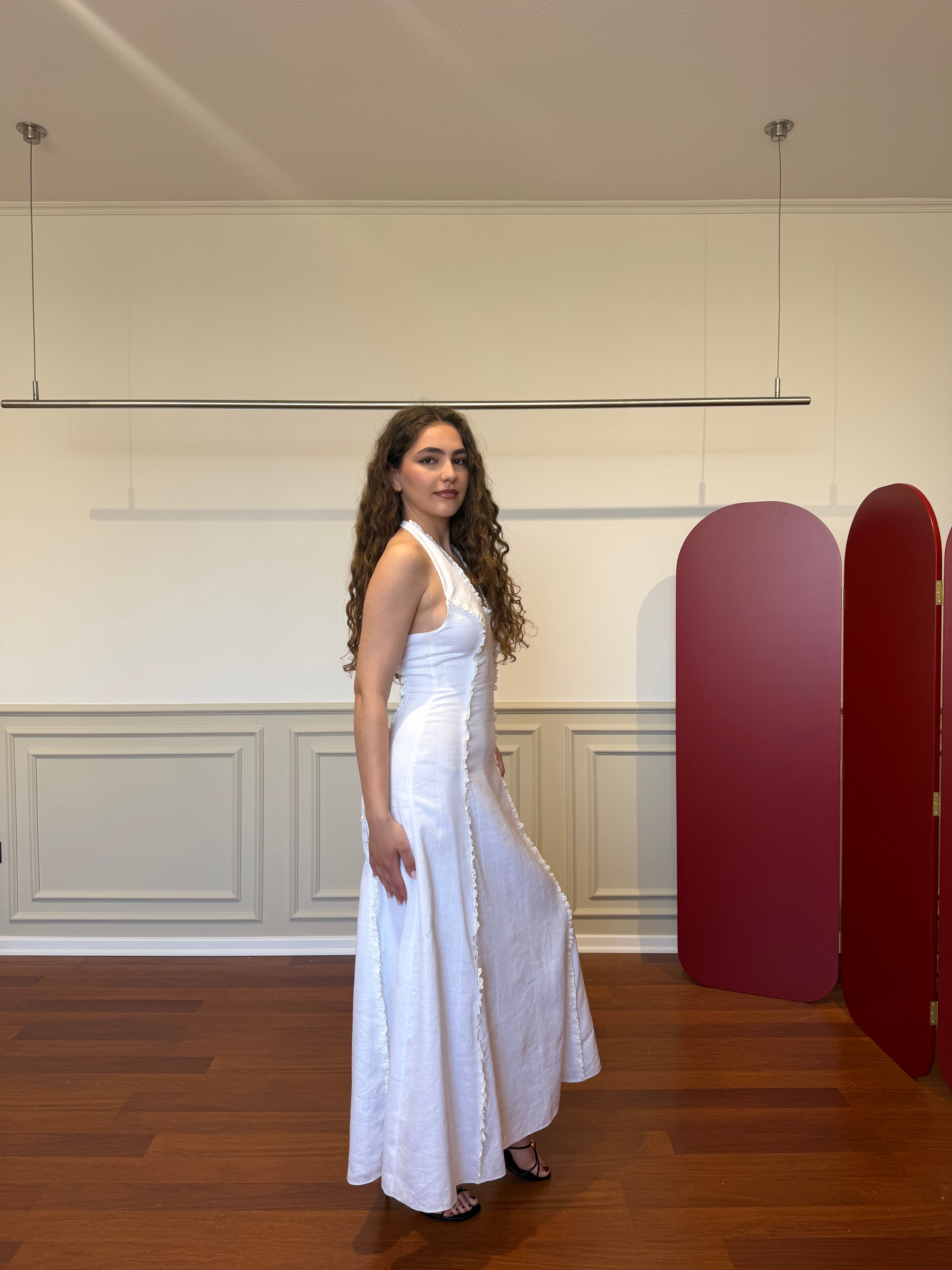 Ethereal Musa linen dress