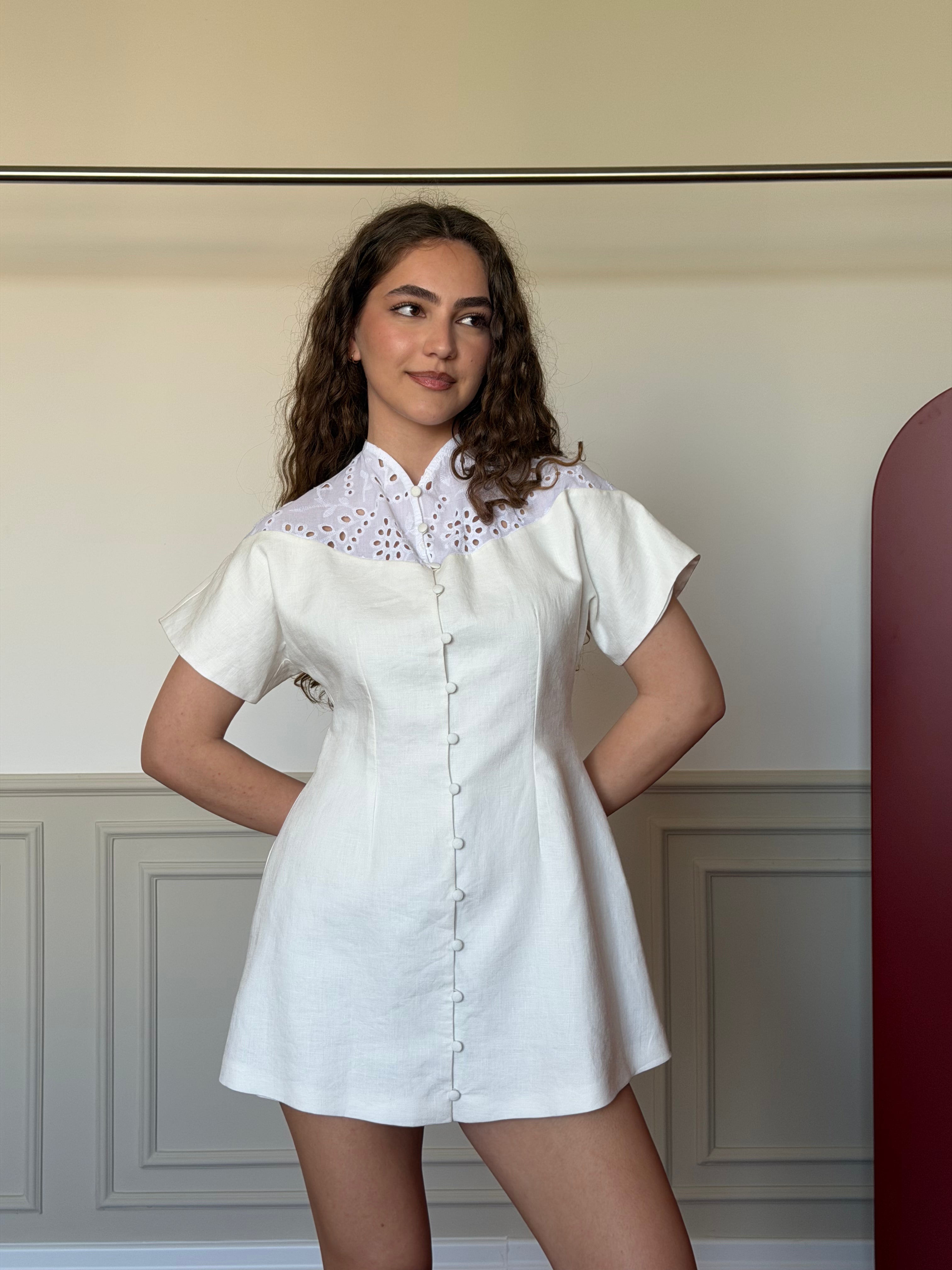 Soft Veil linen dress